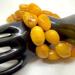 Grote natuurlijke witte amber ketting 100,2 gram - Barnsteen