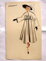Onbekende kunstenaar - Schiaparelli - Figurino anni 50
