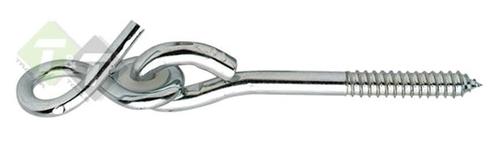 Schommelhaak Met Kunststof Bus - M12 X 180 Mm - Schroefhaak, Doe-het-zelf en Verbouw, IJzerwaren en Bevestigingsmiddelen, 250 mm of meer