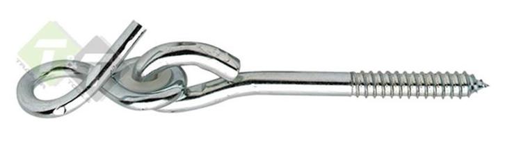 Schommelhaak Met Kunststof Bus - M12 X 180 Mm - Schroefhaak, Doe-het-zelf en Verbouw, IJzerwaren en Bevestigingsmiddelen, 250 mm of meer