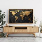I_KONIQ (1969) - Gold world map - Giga size cm 90 x 160