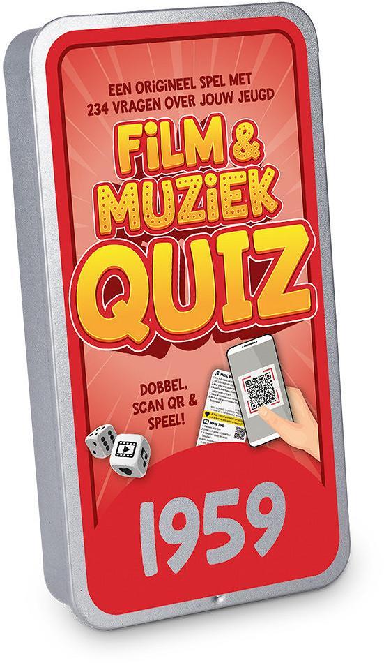 Film & Muziek Quiz - 1959 | Miko Products - Kaartspellen, Hobby en Vrije tijd, Gezelschapsspellen | Kaartspellen, Nieuw, Verzenden