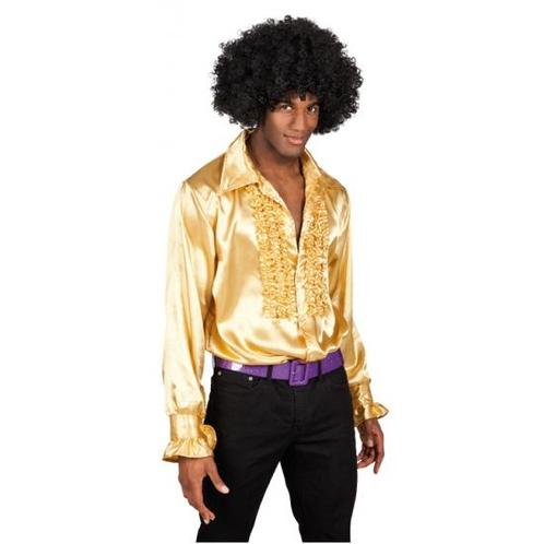 Heren rouche overhemd goud - Gouden kleding, Kleding | Heren, Carnavalskleding en Feestkleding, Verzenden