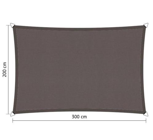 Schaduwdoek waterdicht 2x3 rechthoek Grey, Tuin en Terras, Schaduwdoeken, Nieuw, Ophalen of Verzenden