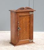 Kast - Wandkastje - Eikenhout, Ijzer, Messing
