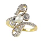 Ring - 18 karaat Geel goud -  0.58ct. tw. Diamant, Nieuw