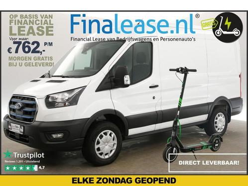 Ford e-Transit 390 68 kWh L2H2 C-Rijbewijs E-step €762pm, Auto's, Bestelauto's, Lease, Automaat, Elektrisch, Wit, Ford, Verzenden