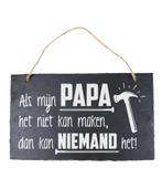 Leisteen Bordje Mijn Papa 25cm, Hobby en Vrije tijd, Verzenden, Nieuw