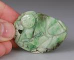 Hanger - Chinese Plaquette - Beeldhouwwerk - Kind - Jade