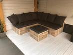 Steigerhout Lounge hoekbank bank Tuinbank, Tuin en Terras, Nieuw, Steigerhout, Bank, Loungeset