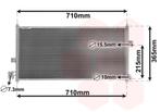 LUCHTCONDENSATOR VOOR NISSAN ALMERA TINO V10 2000-2006, Ophalen of Verzenden, Nieuw