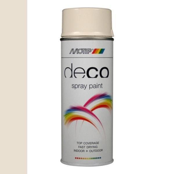 Motip Deco Paint Ral 9001 Crème Wit Hoogglans 400 ml, Doe-het-zelf en Verbouw, Verf, Beits en Lak, Nieuw, Ophalen of Verzenden