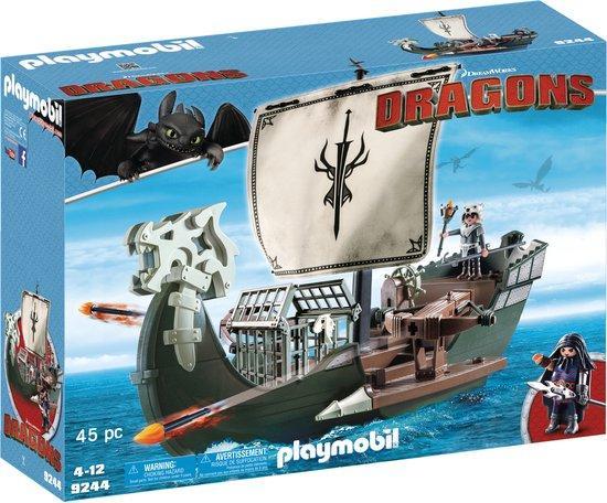 Playmobil Dragons Drago’s Schip - 9244 (Nieuw), Kinderen en Baby's, Speelgoed | Playmobil, Nieuw, Verzenden