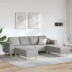 vidaXL Bankstel Wolken grijs Stof, Huis en Inrichting, Banken | Bankstellen, Verzenden, Nieuw, Stof, 150 tot 200 cm