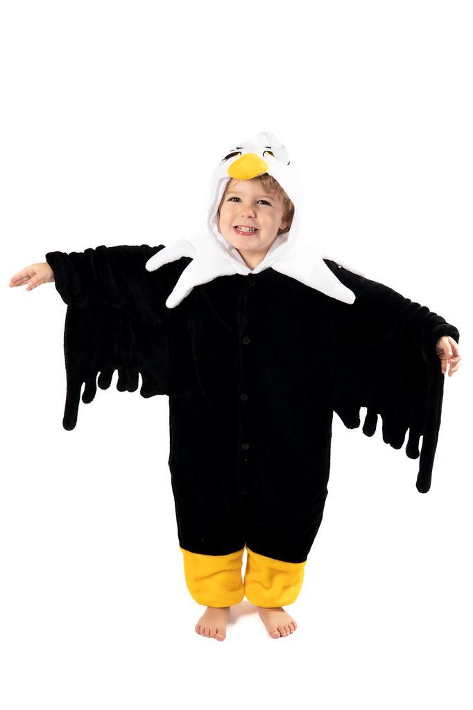Onesie Adelaar Pak 128-134 Vogelpak Arend Kostuum Pak Zwart, Kinderen en Baby's, Carnavalskleding en Verkleedspullen, Nieuw, 134 t/m 140