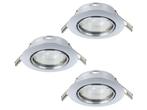 Veiling - EGLO Mazuby LED inbouwspot chroom Ø87mm, Nieuw