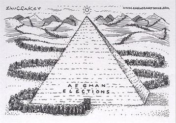 Pentekening Amerika - Afghaans monument (lijst optie) beschikbaar voor biedingen
