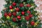 2dekans | Christmas Gifst Kerstballen Set Rood - 24 Stuks, Diversen, Kerst, Ophalen of Verzenden, Zo goed als nieuw