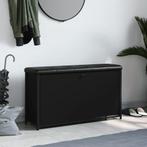Schoenenbankje met klaplade 102x32x56 cm zwart (Interieur), Huis en Inrichting, Verzenden