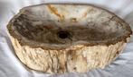 Waskom - Fossiel Hout. - wasbak