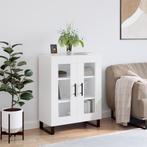 vidaXL Dressoir 69,5x34x90 cm bewerkt hout wit, Huis en Inrichting, Kasten | Dressoirs, Verzenden, Nieuw, 50 tot 100 cm, 25 tot 50 cm