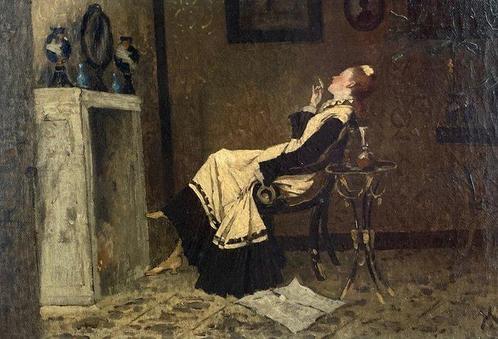 Victor Müller (1830-1871), Toegeschreven aan - I´ll do as I, Antiek en Kunst, Kunst | Schilderijen | Klassiek