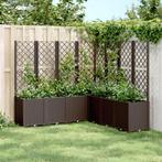vidaXL Plantenbak met latwerk 160x160x140 cm polypropeen, Tuin en Terras, Verzenden, Nieuw, Kunststof