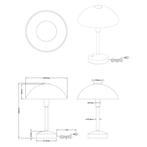 LED Tafellamp - Trion Dontra - 4W - Warm Wit 3000K - Rond -, Huis en Inrichting, Lampen | Tafellampen, Ophalen of Verzenden, Nieuw
