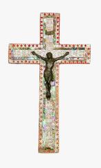 Pelgrims-kruis uit Jeruzalem met 14 staties van de Kruisweg, Antiek en Kunst