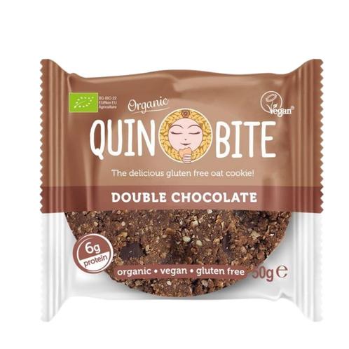 QuinBite Organic Cookie Double Chocolate, Sport en Fitness, Gezondheidsproducten en Wellness, Nieuw