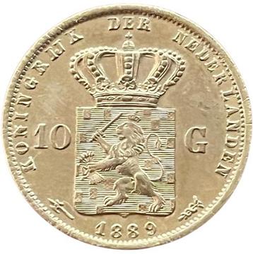 Gouden 10 gulden 1889 Willem III