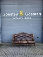 Gebruikte Antieke Bank - B241 Vintage/Café, Huis en Inrichting, Banken | Bankstellen, Ophalen, Nieuw