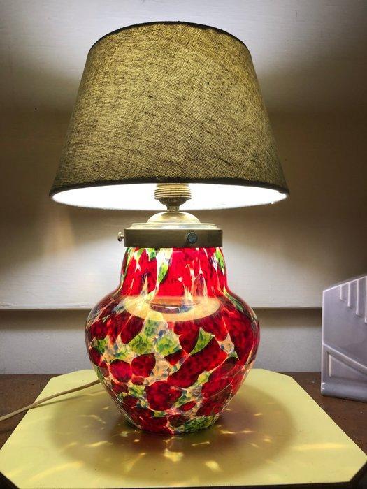 Tafellamp - Glas, Messing, Antiek en Kunst, Curiosa en Brocante