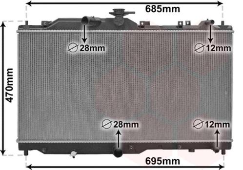 RADIATOR VOOR MAZDA CX-3 2015- S55215200, Auto-onderdelen, Airco en Verwarming, Nieuw, Ophalen of Verzenden