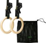 Tunturi Gymnastic rings hout - 32mm diameter - inclusief, Ophalen of Verzenden, Zo goed als nieuw