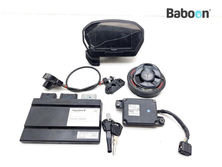 Contactslot Set met Immobiliser Triumph Street Triple 765 RS, Motoren, Onderdelen | Overige, Gebruikt, Verzenden