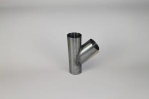 zinken T-stuk Ø80mm 45 graden, Doe-het-zelf en Verbouw, Buizen en Afvoer, Ophalen of Verzenden