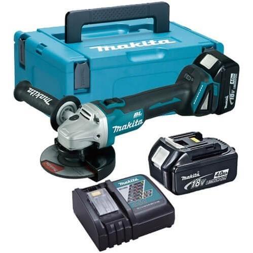 Makita DGA504RMJ 18V Li-ion accu haakse slijper set (2x 4.0, Doe-het-zelf en Verbouw, Gereedschap | Slijpmachines, Verzenden
