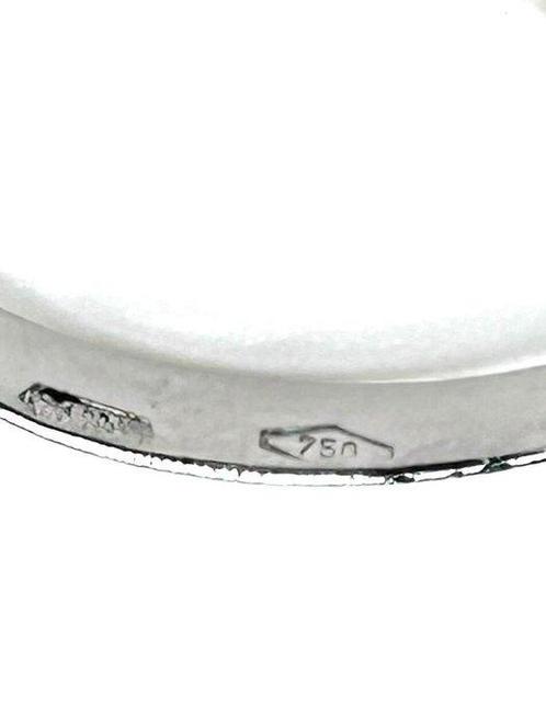 Zonder Minimumprijs - Ring - 18 karaat Witgoud Saffier -, Sieraden, Tassen en Uiterlijk, Ringen