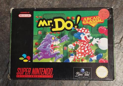 Mr. Do (SNES tweedehands game), Spelcomputers en Games, Games | Nintendo NES, Zo goed als nieuw, Ophalen of Verzenden