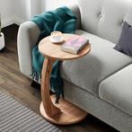 Bijzettafel Holeby 56x38 cm houtkleurig [en.casa], Huis en Inrichting, Tafels | Bijzettafels, Verzenden, Nieuw