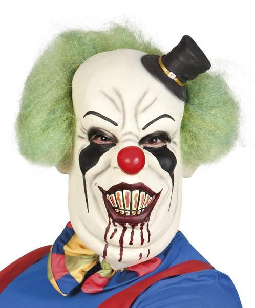 Horror clown Deluxe masker met haar, Hobby en Vrije tijd, Feestartikelen, Nieuw, Verzenden