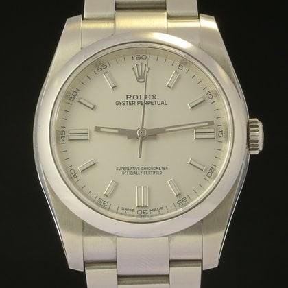 Rolex Oyster Perpetual 36 116000 uit 2020, Sieraden, Tassen en Uiterlijk, Horloges | Heren, Polshorloge, Gebruikt, Rolex, Verzenden