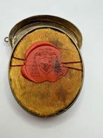 Reliekhouder - Brons, Gouden cartouche - 20e eeuw - Ex