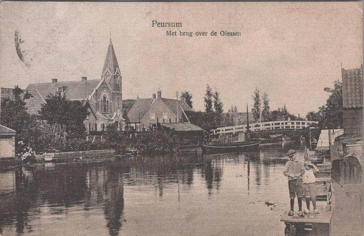 PEURSUM - Met brug over de Giessen, Verzamelen, Ansichtkaarten | Nederland, Verzenden