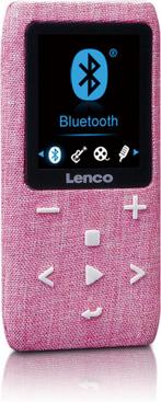 MP3 Speler met Bluetooth - Inc. 8GB SD - Roze - Lenco XEMIO-, Verzenden, Zo goed als nieuw