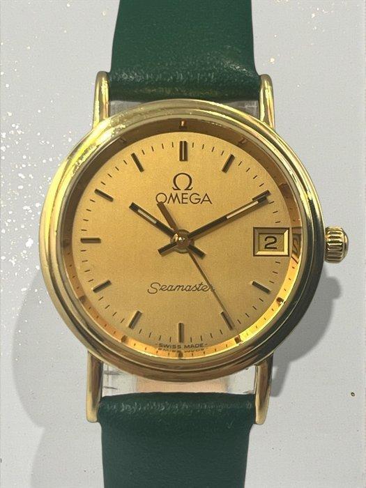 Omega - 18K Yellow Gold - Vintage 80s - Ultra Thin Quartz -, Sieraden, Tassen en Uiterlijk, Horloges | Heren