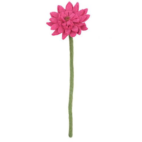 Vilten Gerbera Fuchsia op Groene Steel- 38cm NIEUW, Kinderen en Baby's, Kinderkamer | Inrichting en Decoratie, Nieuw, Ophalen of Verzenden