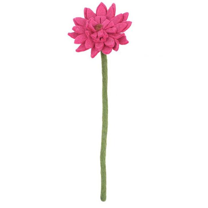 Vilten Gerbera Fuchsia op Groene Steel- 38cm NIEUW, Kinderen en Baby's, Kinderkamer | Inrichting en Decoratie, Nieuw, Ophalen of Verzenden