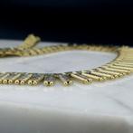 Gouden Cleopatra collier (Ketting), Ophalen of Verzenden, Gebruikt, Overige kleuren, Goud